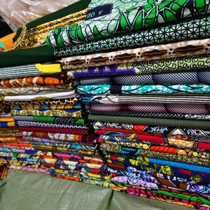 Tissus africains imprimés <span class=keywords><strong>en</strong></span> cire véritable de haute qualité, Pagnes hollandais, Robe <span class=keywords><strong>africaine</strong></span>, 100% Polyester, 6 yards, <span class=keywords><strong>Pagne</strong></span> Ankara - Product Image 2