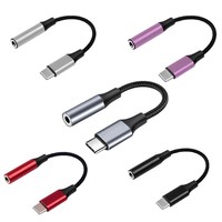 Adaptador de Audio AUX Trenzado USB-C, Cable Convertidor de Auriculares con Cubierta de PVC/Nylon para iPhone 15, para S24/S23 Ultra, Computadora