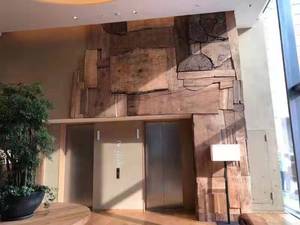 Panneau mural 3d en bois massif de style Jungle pour l'intérieur de la <span class=keywords><strong>maison</strong></span>, couleur bois naturel, panneau mural 3d, moule, art décoratif, panneau mural en pvc - Product Image 6