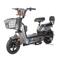 Vélo électrique abordable 350W sans balais, longue autonomie, pneus sous vide 14"*250, batterie 48V/12AH, 50km d'autonomie, pour une utilisation écologique