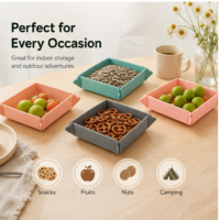 Sous-plat pliable en silicone résistant à la chaleur, antidérapant et épais pour bols, assiettes et rangement d'ustensiles de cuisine