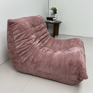 モダン北欧風セッティーコーナーリビングフロアレイジーソファ ピンクカウチ エア圧縮シングルソファチェア（箱入り） - Product Image 4