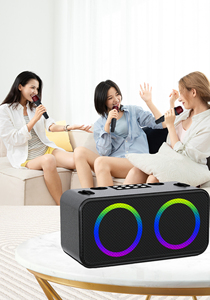Portable TWS Fonction DJ Surround Stéréo Sans Fil Fort Machine 2 Microphone Karaoké Ensemble Haut-Parleur Pour La Fête En Plein Air - Product Image 4