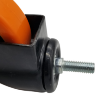 Roulettes de chariot industriel flexibles en PVC PP PU TPR, roues de 5 pouces, avec joint, nouvelle collection