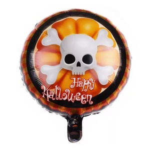 Nuovo arrivo 18 pollici di natale festa eco-friendly foglio di alluminio zucca fantasma teschio palloncini per decorazioni Festive - Product Image 1