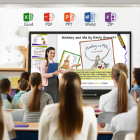55 pouces 4K Intelligent Android double système écran tactile Smart White Board Office Class Interactive Board