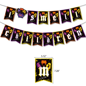 Decoraciones para Fiesta de Hocus Pocus, Decoración para Fiesta con Pancarta de <span class=keywords><strong>Feliz</strong></span> <span class=keywords><strong>Cumpleaños</strong></span>, Adornos para Cupcakes, Suministros para Decoración de Fiestas en Casa - Product Image 4