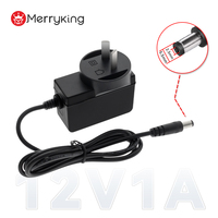 Adaptateur d'alimentation 12V 1A 12V 1.25A pour CCTV, prise DC 5.5 mm 2.5 mm, compatible AR AU EU UK US, vente en gros usine