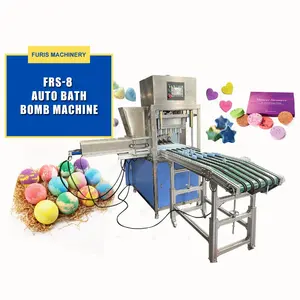 Full Auto Shampoo Bar Salt Block Bath Bomb Press Making Machine Four Column machine one time multi press 8 16 30 pcs bath bomb