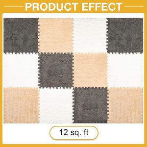 Sang trọng lồng vào nhau gạch Thảm mềm chơi Mat cho trẻ em mẫu giáo chăm sóc ban ngày không trượt sàn Câu Đố gạch dễ dàng làm sạch thảm bọt - Product Image 3