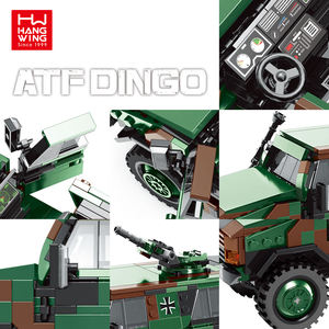 670PCS Assemblée Enfants En Plastique Building Block Dingo Blindé Réservoir De Voiture Panzers pielzeug simulation Briques <span class=keywords><strong>Jouet</strong></span> Ensemble - Product Image 4