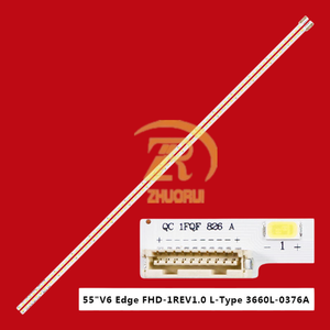 ZR-368 Vente chaude usine Bande <span class=keywords><strong>LED</strong></span> de <span class=keywords><strong>rétroéclairage</strong></span> 55" V6 <span class=keywords><strong>Edge</strong></span> FHD-13660L-0376A 3660L-0376B pour TV 55LW4500-CA 55LW5300-UC - Product Image 2