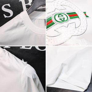 T-shirt en coton à manches courtes, shorts d'été, vêtements pour hommes, t-shirt pour hommes - Product Image 6