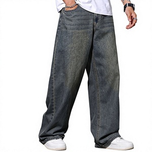 Jeans de Hombre de Alta Calidad, Corte Acampanado, Estilo Hip Hop, Transpirables, Impermeables, Lavado Claro, Mezcla de Poliéster/Algodón - Product Image 6