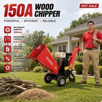 Broyeur de branches compact et portable, moteur électrique 150A, broyeur et concasseur de branches d'arbres pour une utilisation à domicile, dans les jardins, les parcs et l'aménagement paysager