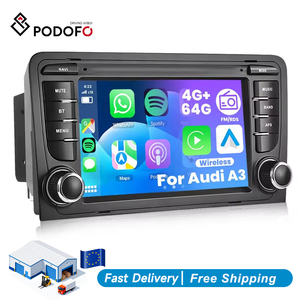 Podofo for Audi A3/S3/RS3 Dedicated Car Stereo 7 Inch 4+64GB Android Wireless CarPlay Android Auto GPS WIFI BT FM RDS Dashboard - Product Image 1