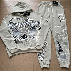 เสื้อฮู้ดดี้สตรีทแวร์ลายกราฟิกพิมพ์ลายฮิปฮอปทรงโอเวอร์ไซส์ ผ้าคอตตอนผสมคุณภาพสูง 100% สำหรับผู้ชาย ลดราคาสุดฮอต - Product Image 4