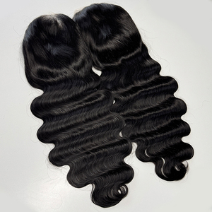 Perruque en dentelle noire naturelle à ondulations souples, cheveux humains, texture ondulée douce, dentelle transparente, ligne de cheveux naturelle, densité complète - Product Image 6