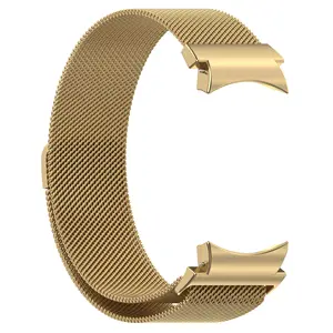 Montre intelligente magnétique en acier inoxydable de haute qualité, bracelet en un clic, sans écart pour Samsung Galaxy Watch6 Pro