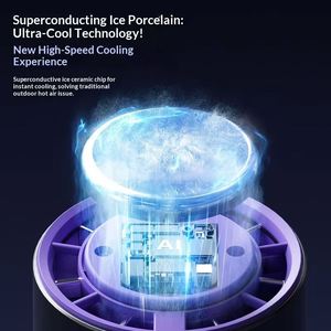 Ventilateur de refroidissement portable Tec Ice Mini avec écran numérique intelligent et 100 réglages de vitesse, idéal pour les voyages en extérieur – Cadeau - Product Image 3