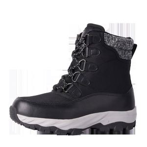 Bottes d'hiver chaudes ultra-épaisses en laine de mouton intégrée pour hommes |   Bottes thermiques antidérapantes en cuir de vache pour l'extérieur - Product Image 6