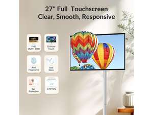 Pantalla Táctil LCD Portátil de 32 Pulgadas 16:9, Panel BOE para Publicidad, Sistema Operativo Android, Resolución 1920x1080, Uso en Interiores, Animación y Texto - Product Image 1