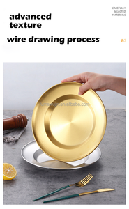 <span class=keywords><strong>Assiette</strong></span> de vaisselle en acier inoxydable 201 et 304 <span class=keywords><strong>assiette</strong></span> de pâtes et soupe à approfondissement créatif <span class=keywords><strong>assiette</strong></span> de nourriture coréenne vente en gros - Product Image 6