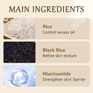 OEM cilt temizleme eksfoliasyon ölü cilt yüz bakımı özü pirinç ve su-yağ dengesi kollajen üretimi için siyah pirinç su - Product Image 4
