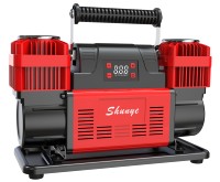 NEWO 300L/MIN Heavy Duty Air Compressor Tire Inflator Dual Cylinder 12V DC Fast Pump for 4x4 Trucks, Off-Road Vehicles & Pickups