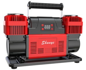 <span class=keywords><strong>NEWO</strong></span> 300L/MIN Hochleistungs-Luftkompressor Reifenfüller Doppelzylinder 12V DC Schnellpumpe für 4x4-Trucks, Geländefahrzeuge & Pickups - Product Image 3