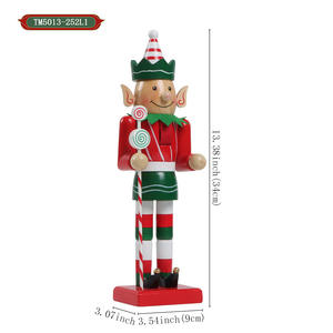 Soldat <span class=keywords><strong>casse</strong></span>-<span class=keywords><strong>noisette</strong></span> en bois, style campagnard américain, peint, cheminée, arbre de Noël, porte, fond, bureau, table de chevet - Product Image 6