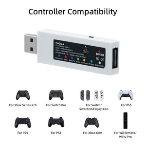 Mayflash MAGIC-X อะแดปเตอร์ไร้สาย,สำหรับ Xbox Series BT แปลง USB สำหรับ Nintendo Switch สำหรับอบไอน้ำสำหรับ PS5ควบคุมสำหรับ Windows