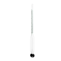 Hidrómetro de Alcohol de Alta Precisión 50-100%, Escala de Vidrio Transparente, OEM/ODM Personalizable, Medidor de Densidad para Elaboración de Cerveza y Vino Casero, 185 mm