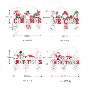Hot Sale High Quality Santa Claus <b>White</b> Snowflake Bell Wooden Lighted <b>Tree</b> Ornaments <b>Xmas</b> Gifts for Party Supplies Holiday - Product Image 6