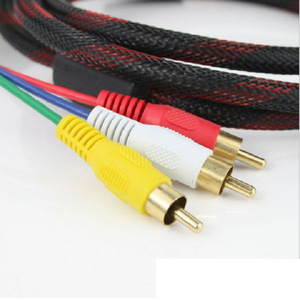 สาย HDMI เป็น 3Rca 1.5 ม. อะแดปเตอร์วิดีโอและเสียงคอมโพเนนต์สำหรับทีวี คอมพิวเตอร์ กล่องรับสัญญาณ - Product Image 3