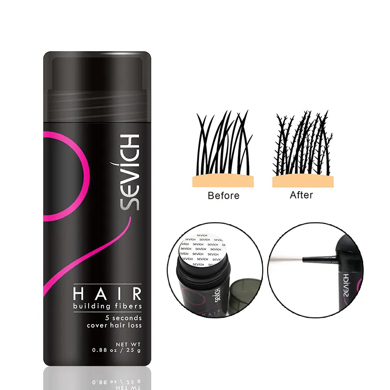 Nhãn Hiệu Riêng Thành Phần Tự Nhiên Keratin Tóc Sợi Bột Tóc Xây Dựng Sợi Dày Sợi Cho Rụng Tóc Điều Trị