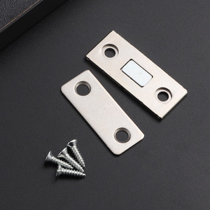 Retenue magnétique pour portes de placards et armoires, avec adhésif 3M et vis incluses, conception magnétique ultra-fine et robuste - Product Image 3