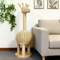 Grande poupée en peluche girafe tressée Hibiscus Quatre Saisons pour structure d'escalade multifonctionnelle intégrée