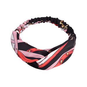 Bandeau turban en tricot gaufré noué avec strass pour <span class=keywords><strong>femme</strong></span>, en polyester, accessoire de cheveux tendance pour <span class=keywords><strong>Halloween</strong></span> et Noël - Product Image 1