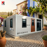 Maison préfabriquée extensible de 20 pieds sur 40 pieds, maison mobile de luxe préfabriquée, maison modulaire à 3 chambres