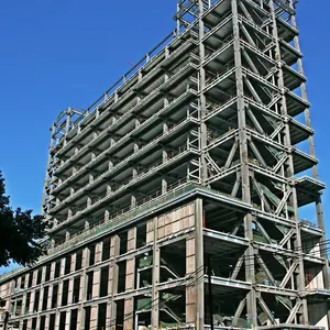Сборные стальные конструкции склада и многоэтажные модульные сборные офисные здания/гостиничные здания/автосалон