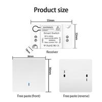 Commutateur à double commande Récepteur de contrôleur 2.4G 220V Single Channel Wireless Intelligent Remote Control Switch Smart On-off Device