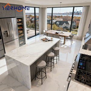 Conjunto <span class=keywords><strong>de</strong></span> Muebles <span class=keywords><strong>de</strong></span> Cocina Modulares Inteligentes |   Chapa <span class=keywords><strong>de</strong></span> Madera Maciza Lista para Ensamblar para Villas <span class=keywords><strong>de</strong></span> Lujo - Product Image 2