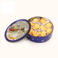 Biscuits et gâteaux danois au beurre frais faits sur mesure avec garniture au fromage et à la crème, emballage en boîte roulée