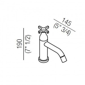 Agape memoria moderna miscelatore per Bidet monoforo finitura in acciaio inox per applicazione bagno - Product Image 2