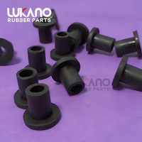 Bouchon en caoutchouc Oeillet rond 9 mm en forme de t Protection de joint en caoutchouc Bouchons de trou flexibles pour tuyau de câble Noir