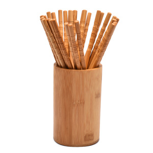 [Envío Gratis] Palillos de Bambú al por Mayor, 30 Pares, Palillos de Bambú con Forma de Calabaza, Palillos para Hot Pot para el Hogar y Hoteles, Carbonizados - Product Image 4