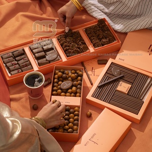 Regalo Fresas Bar Dulces Bombones Embalaje Caja rígida de chocolate Chocolates Galleta Caja de dulces, Donut Pastelería Pastel Cajas de galletas - Product Image 1