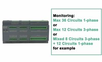 Compteur d'énergie monophasé AC multi-circuits Acrel AMC16Z-FAK pour centre de données, 48 canaux, installation sur rail DIN 35 mm, haute précision