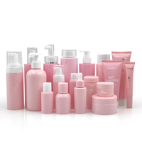 Botol Plastik PET Pompa Tekan untuk Krim Kosmetik, Set Botol Kemasan Perawatan Kulit, Ukuran Klasik 60 ml 100 ml 120 ml 150 ml